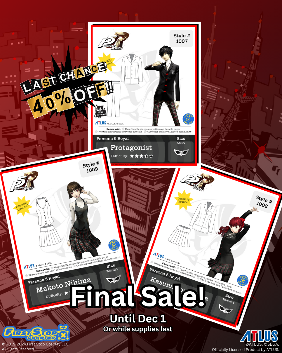 Persona 5 Final Sale