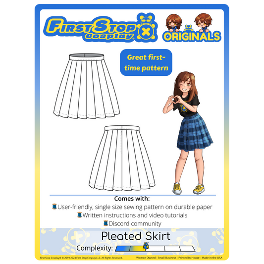 FSCO Pleated Skirt Sewing Pattern (CLEARANCE)