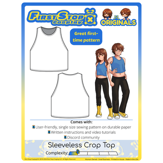 FSCO Sleeveless Crop Top Sewing Pattern