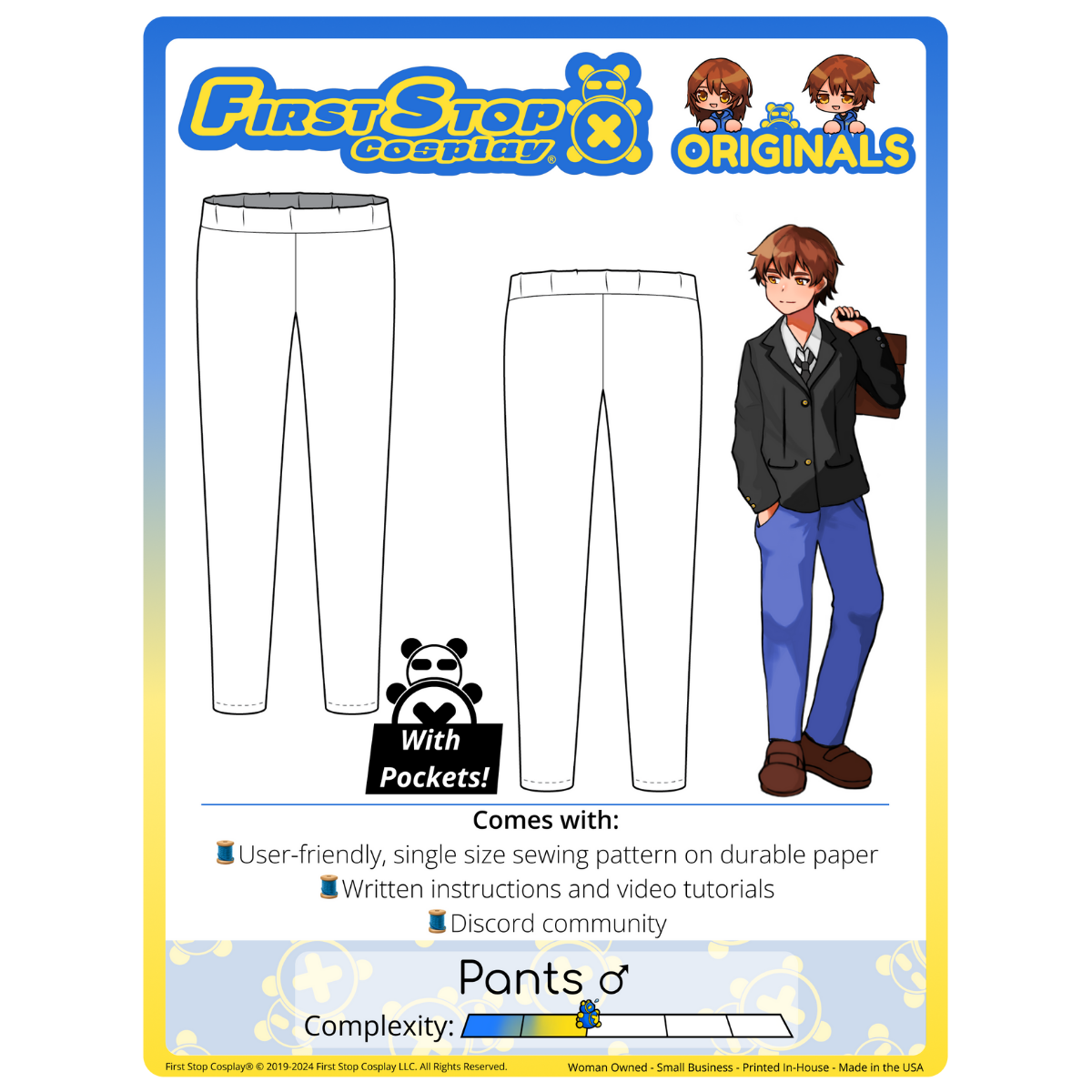 FSCO Smart Silhouette Pants ♂ Sewing Pattern