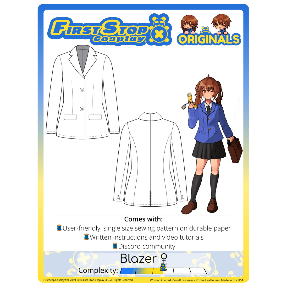 FSCO Smart & Sleek Blazer ♀ Sewing Pattern