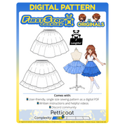 FSCO® DIGITAL Dual-Length Petticoat Sewing Pattern