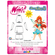 Winx Club DIGITAL Bloom Sewing Pattern